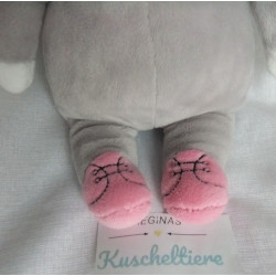 H&M - Plüschtier - Maus - grau, rosa, weiß - ca. 27 cm groß - Schlenker