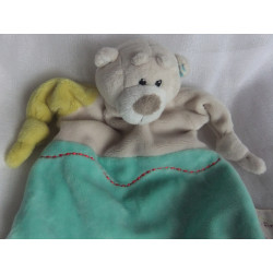 copy of Nici - My first Nici - Schmusetuch - Maus - beige, grün, himbeerfarben, rot - ca. 25 cm lang
