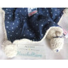 Sigikid - Schmusetuch - Frottee Stoff Mondschäfle Schaf mit Halstuch - blau mit Sternchen - ca. 25 cm lang
