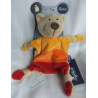 copy of Sigikid - Schmusetuch - Blue Collection - Bär - braun, bunte Streifen - ca. 25 cm lang