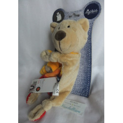 copy of Sigikid - Schmusetuch - Blue Collection - Bär - braun, bunte Streifen - ca. 25 cm lang