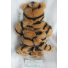 Puppe im Tigerkostüm - Vintage - Vinylgesicht und Hände - ca. 22 cm groß - Schlenker