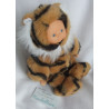Puppe im Tigerkostüm - Vintage - Vinylgesicht und Hände - ca. 22 cm groß - Schlenker