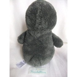 TCM - Tchibo - Plüschtier - Pinguin - anthrazit, weiß, orange - ca. 23 cm groß - sitzend