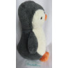 TCM - Tchibo - Plüschtier - Pinguin - anthrazit, weiß, orange - ca. 23 cm groß - sitzend