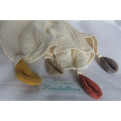 Babydream - Schmusetuch - Waschbär - Musselin - beige - ca. 40 cm lang