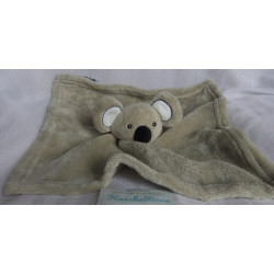 Kik / Ergee - Schmusetuch - Koala - grau - mit Rasselgeräusch - ca. 30 cm x 30 cm groß