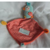 Pusblu - Schmusetuch - Kakadu mit Schnuffeltuch - hellblau, orange mit Motiven - ca. 38 cm lang