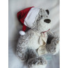 Demdaco - Plüschtier - Giving Collection Giving Bear Bär mit Weihnachtsmütze - ca. 45 cm groß - Schlenker