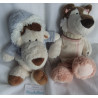 copy of Nici - zwei Plüschtiere - Hund - Husky Jill - in liegend ca. 35 cm groß und Schlenker ca. 25 cm groß