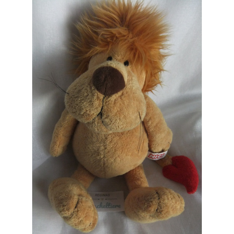 copy of Nici - Plüschtier - Löwe Lion Heart - braun, rot - ca. 20 cm groß - Schlenker