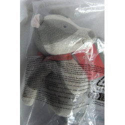 Sigikid - Plüschtier - Dachs Vanilla mit Halstuch - grau, wollweiß, orange  - ca. 30 cm groß - Schlenker