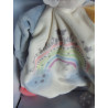 copy of Nici - My first Nici - Schmusetuch - Hase - rosa, beige, rosa mit Motiven, Stickereit - ca. 25 cm lang
