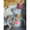 Nici - My first Nici - Geschenkbox - Hase - Schutz-Häschen - Schmusetuch und Rasselgreiflingring mit drei Knisteranhänger