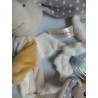 copy of Nici - My first Nici - Schmusetuch - Hase - rosa, beige, rosa mit Motiven, Stickereit - ca. 25 cm lang
