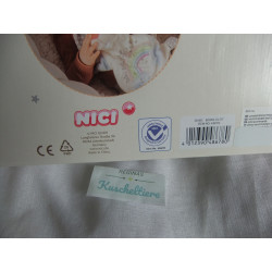 copy of Nici - My first Nici - Schmusetuch - Hase - rosa, beige, rosa mit Motiven, Stickereit - ca. 25 cm lang