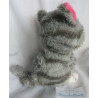 TCM - Tchibo - Plüschtier - Katze mit großen Augen - ca. 18 cm hoch und ca. 18 cm lang - sitzend