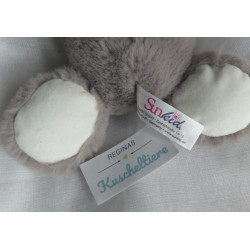 copy of Sunkid - Plüschtier - Maus - braun, lila , bunte Streifen - ca. 25 cm groß - sitzend
