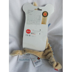 Sigikid - Schmusetuch - Hase Semmel Bunny gestreift und Halstuch blau mit weißen Punkten - ca. 22 cm lang