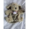 Histoire d'Ours - Plüschtier - Handpuppe - Hund mit kleiner Katze - HO 2371 - ca. 25 cm lang