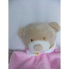 Fabric Compostion Snuggle Baby - Schmusetuch - Bär - rosa - ca. 35 cm lang